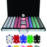 1000 Piece Dice Poker Chip Set or Fun Casino Games Chips